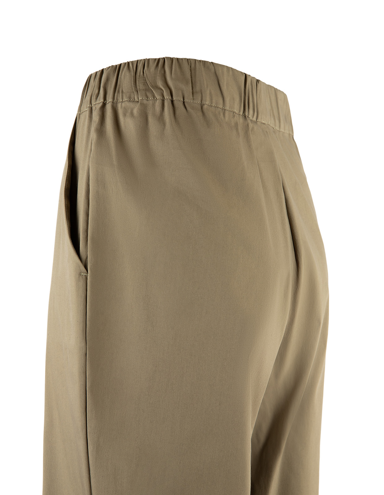 Poplinbyxa Olivgrön