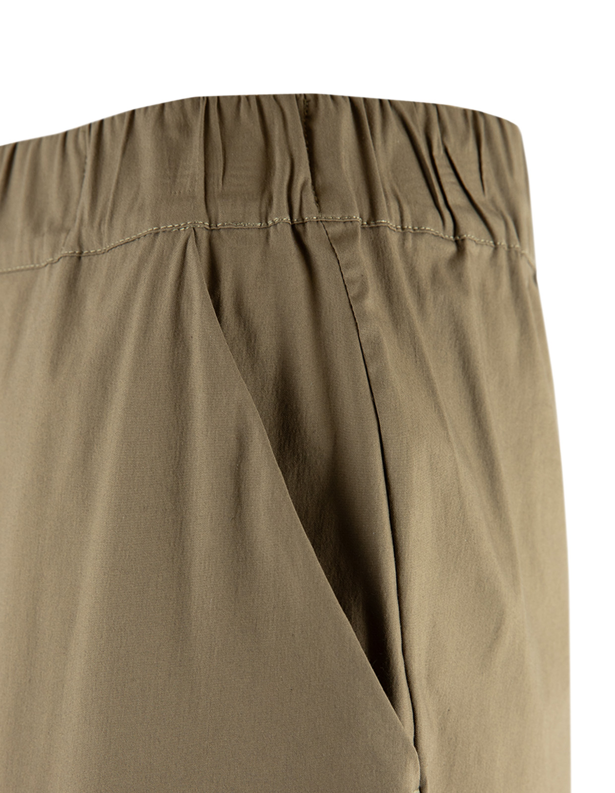 Poplinbyxa Olivgrön