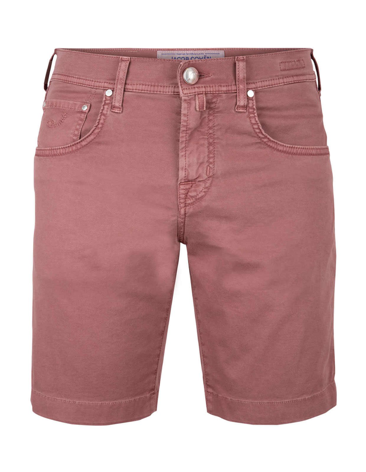 5-Pocket Shorts Cotton Lyocell Stretch Washed Red