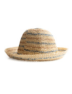 Kelley Cloche Hatt Beige/Randig M