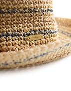 Kelley Cloche Hatt Beige/Randig M