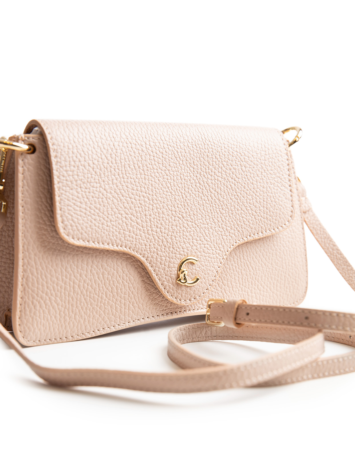 C-Me Väska Läder Beige One Size
