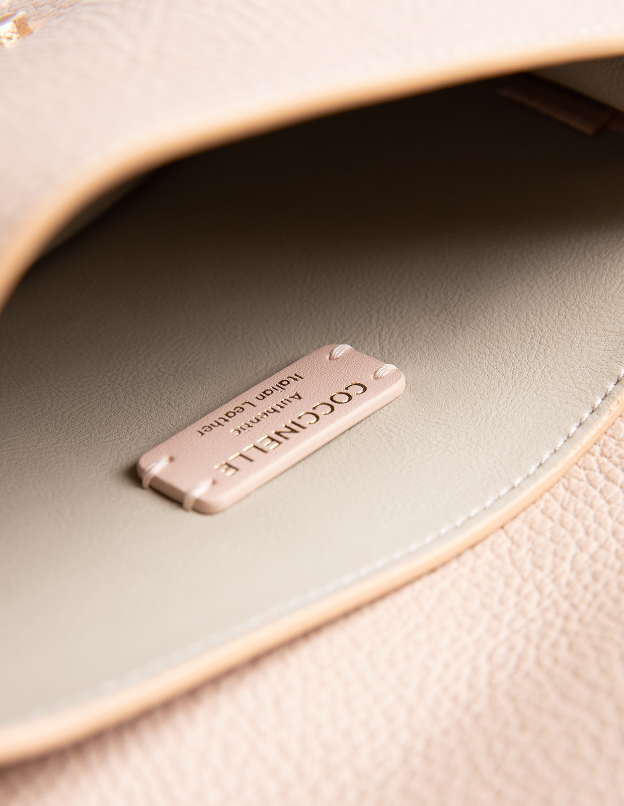 C-Me Väska Läder Beige One Size