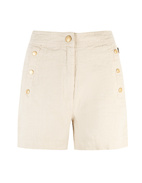Pixie Shorts Linne Beige 36
