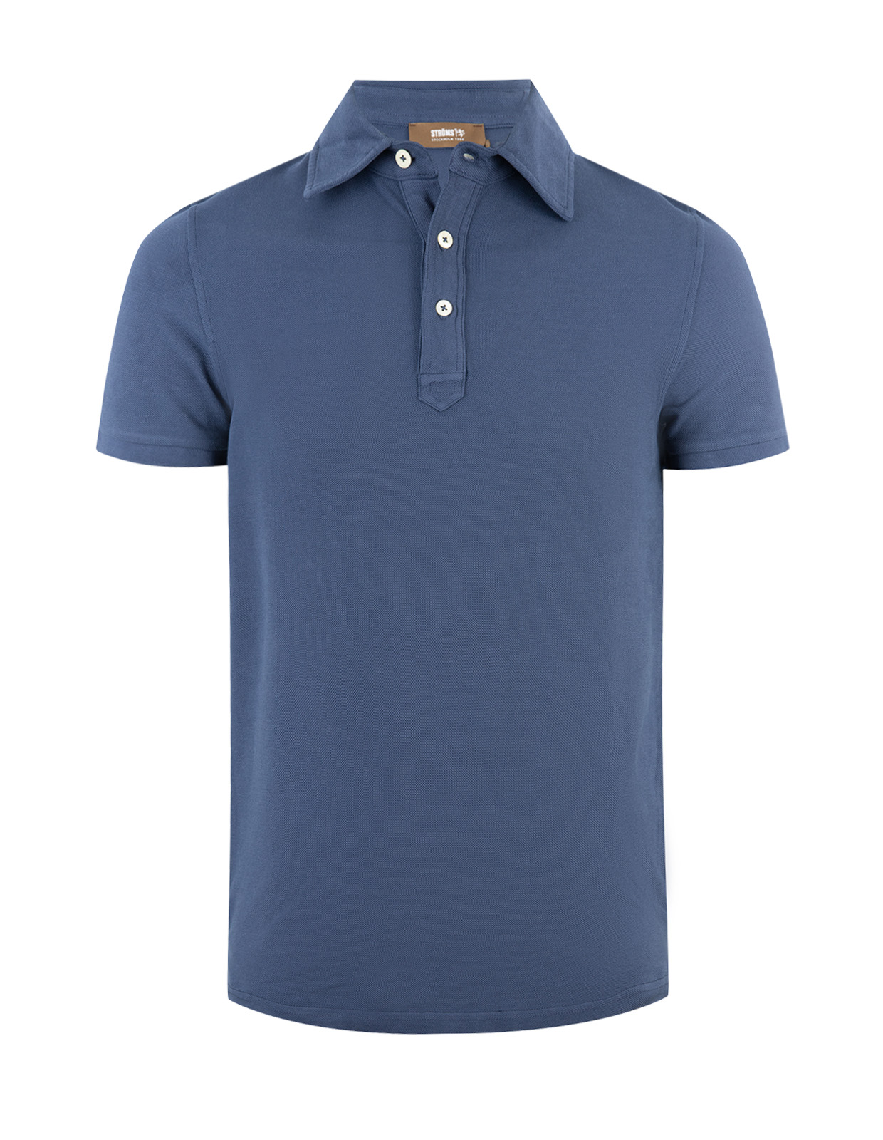 Pikétröja Bomull Denimblå