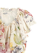 Gianna Top Vit Blommig 34