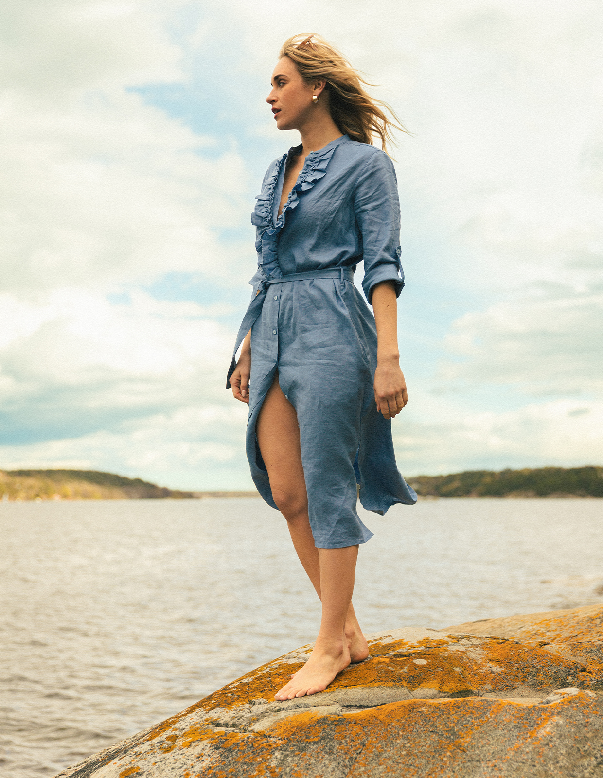 Hillary Dress Blå