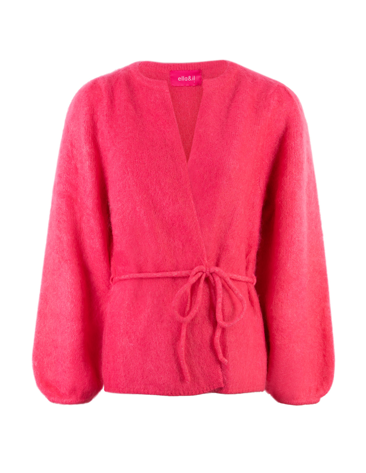 Fredrikke Cardigan Mohair Cerise