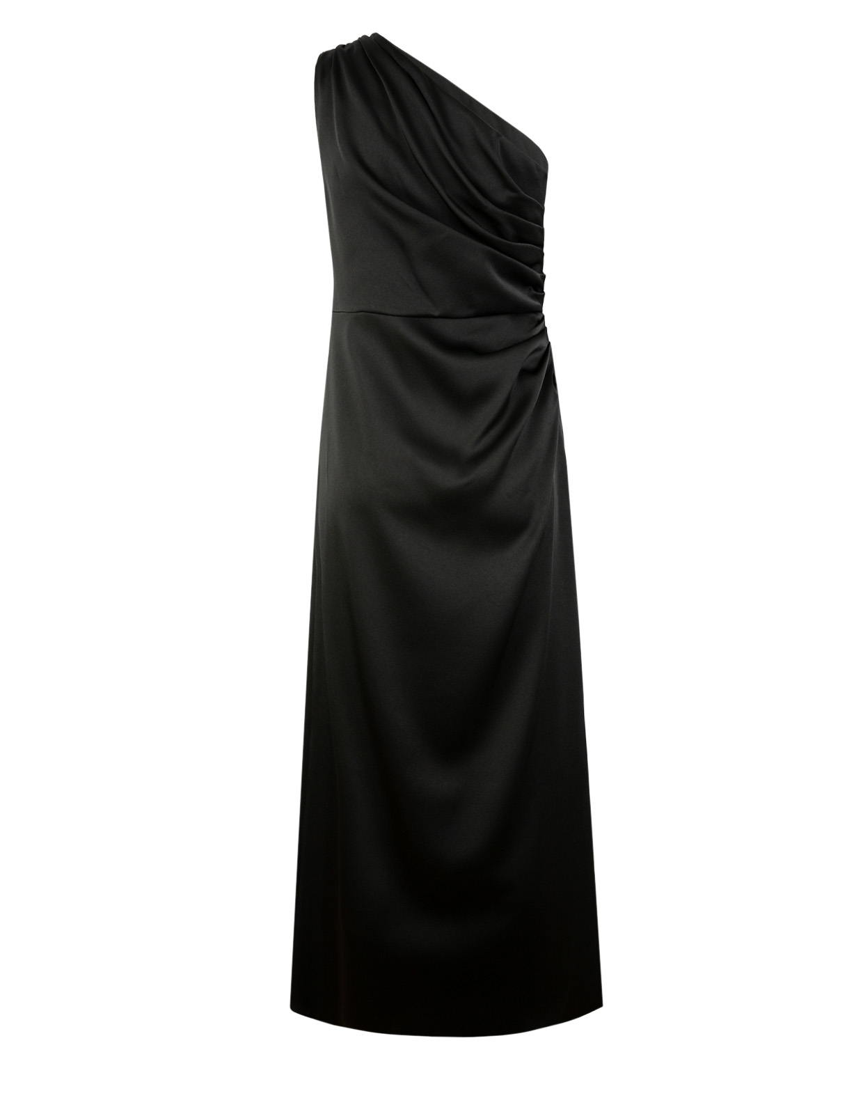 Duse One Shoulder Klänning Svart