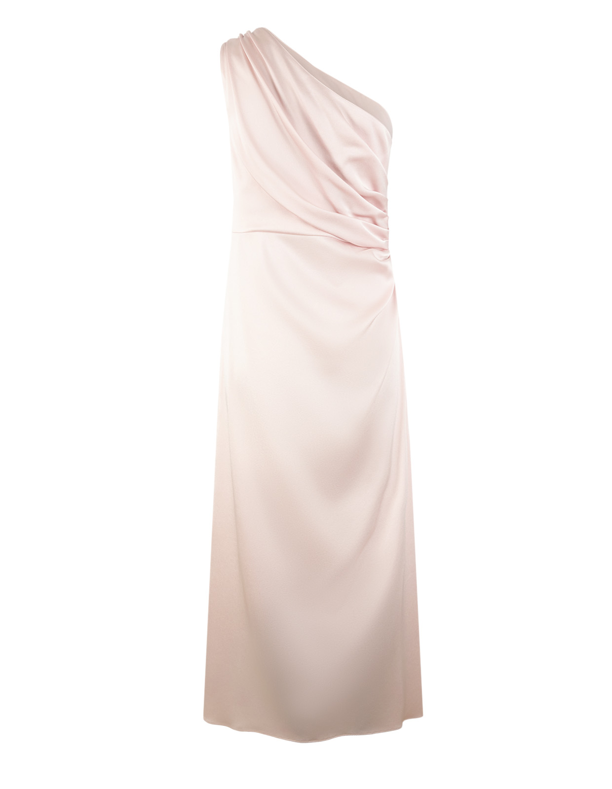 Duse One Shoulder Klänning Rosa