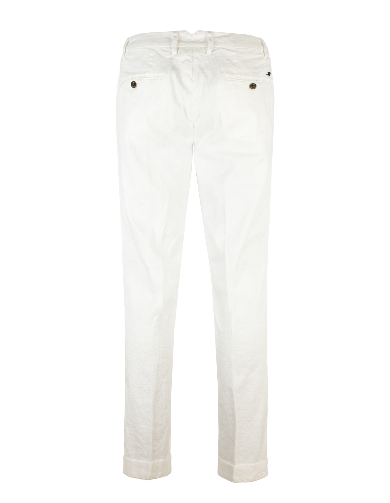 New York 1-Pleat Chinos Vit