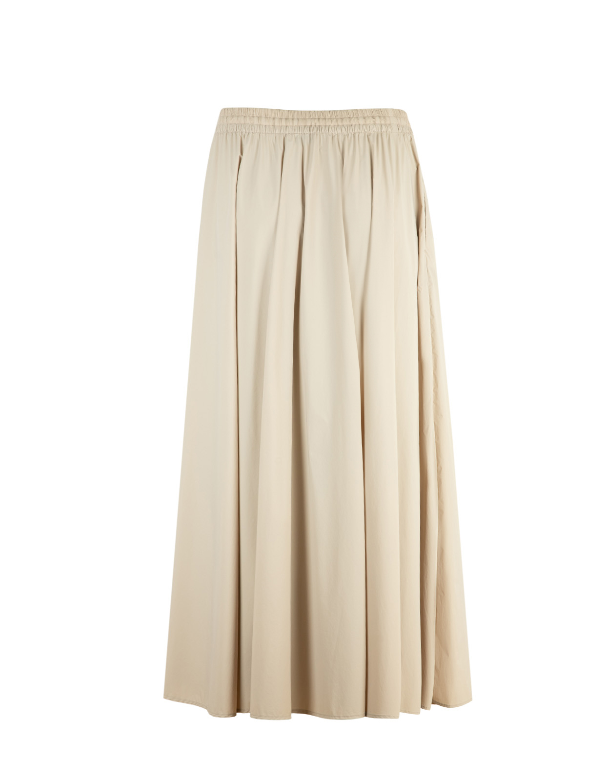 Lång Kjol Ljusbeige