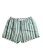 Badshorts Randiga Grön/Vit M