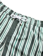 Badshorts Randiga Grön/Vit M