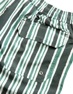 Badshorts Randiga Grön/Vit M