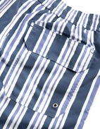 Badshorts Randiga Blå/Vit