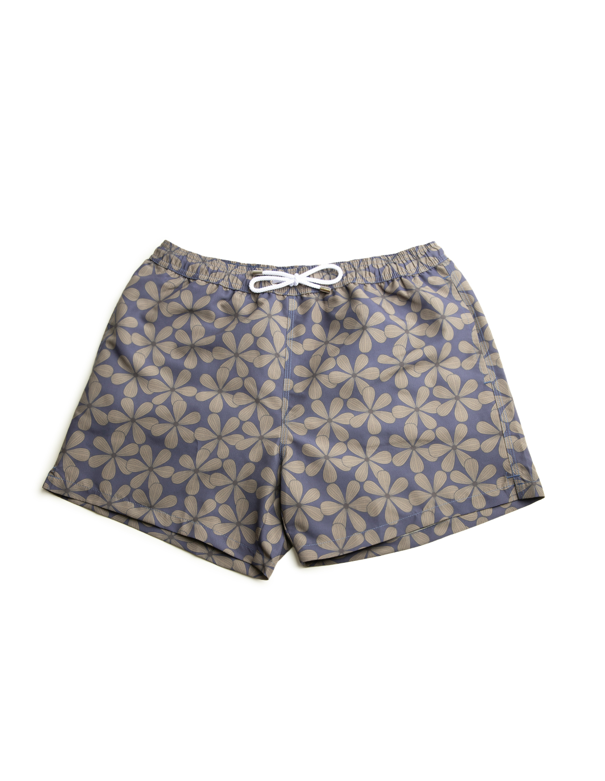 Badshorts Mönstrade Blommig Navy/Grön