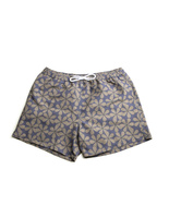 Badshorts Mönstrade Blommig Navy/Grön