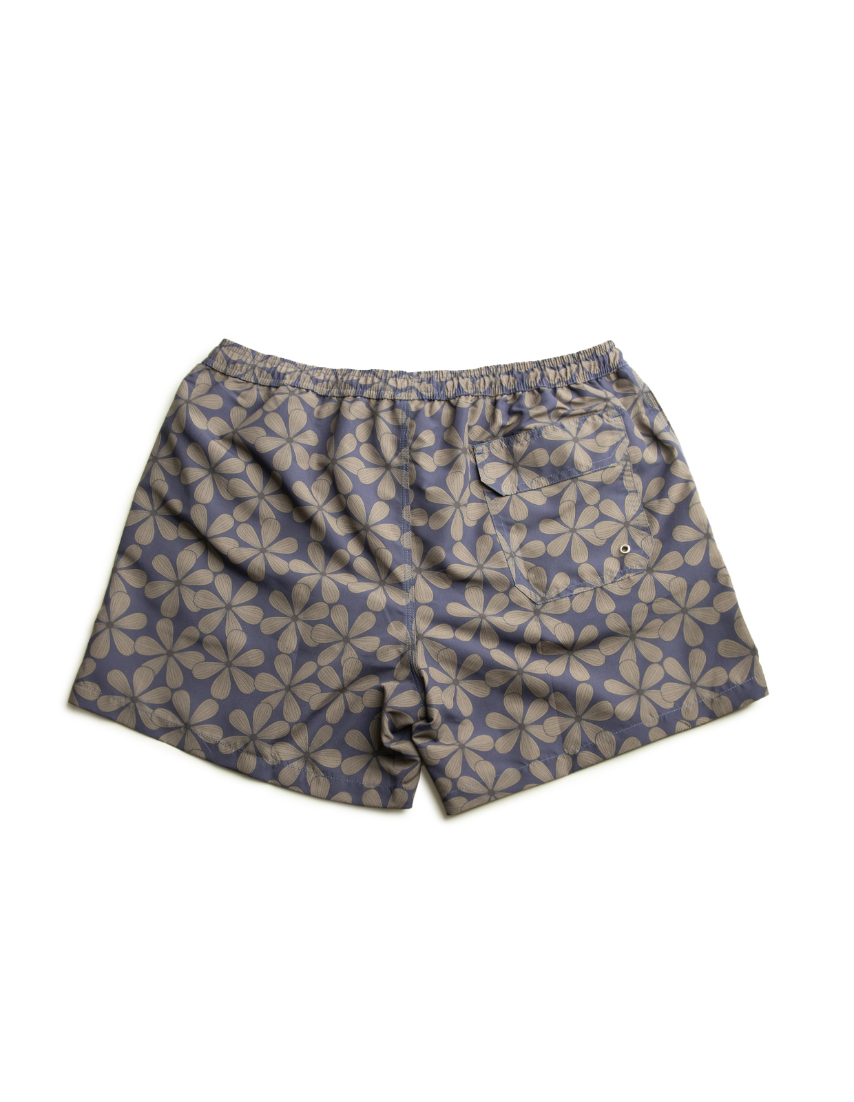 Badshorts Mönstrade Blommig Navy/Grön