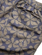 Badshorts Mönstrade Blommig Navy/Grön S