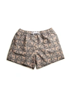 Badshorts Mönstrade Blommig Beige/Grå