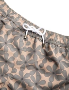 Badshorts Mönstrade Blommig Beige/Grå