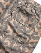 Badshorts Mönstrade Blommig Beige/Grå
