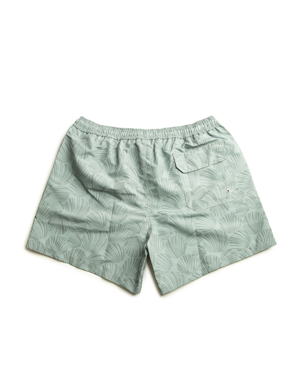 Badshorts Mönstrade Snäckskal Grön L