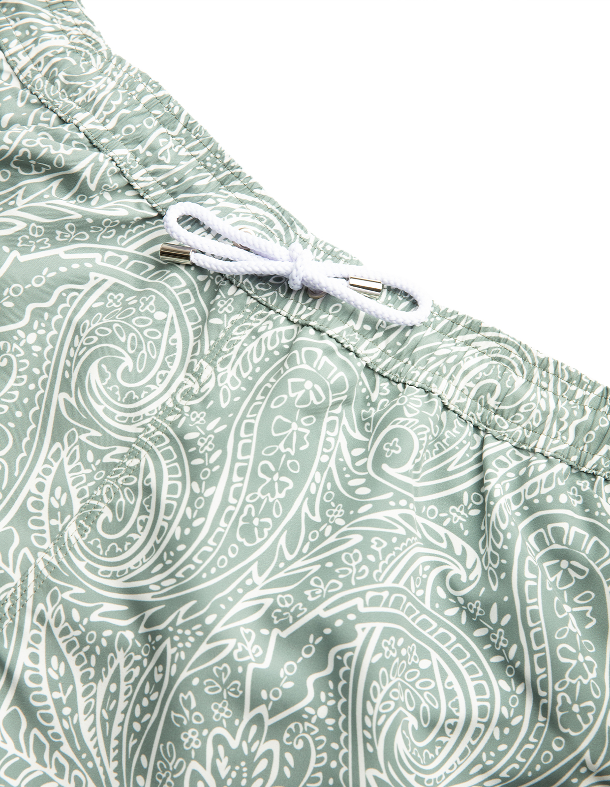 Badshorts Mönstrade Paisley Grön M