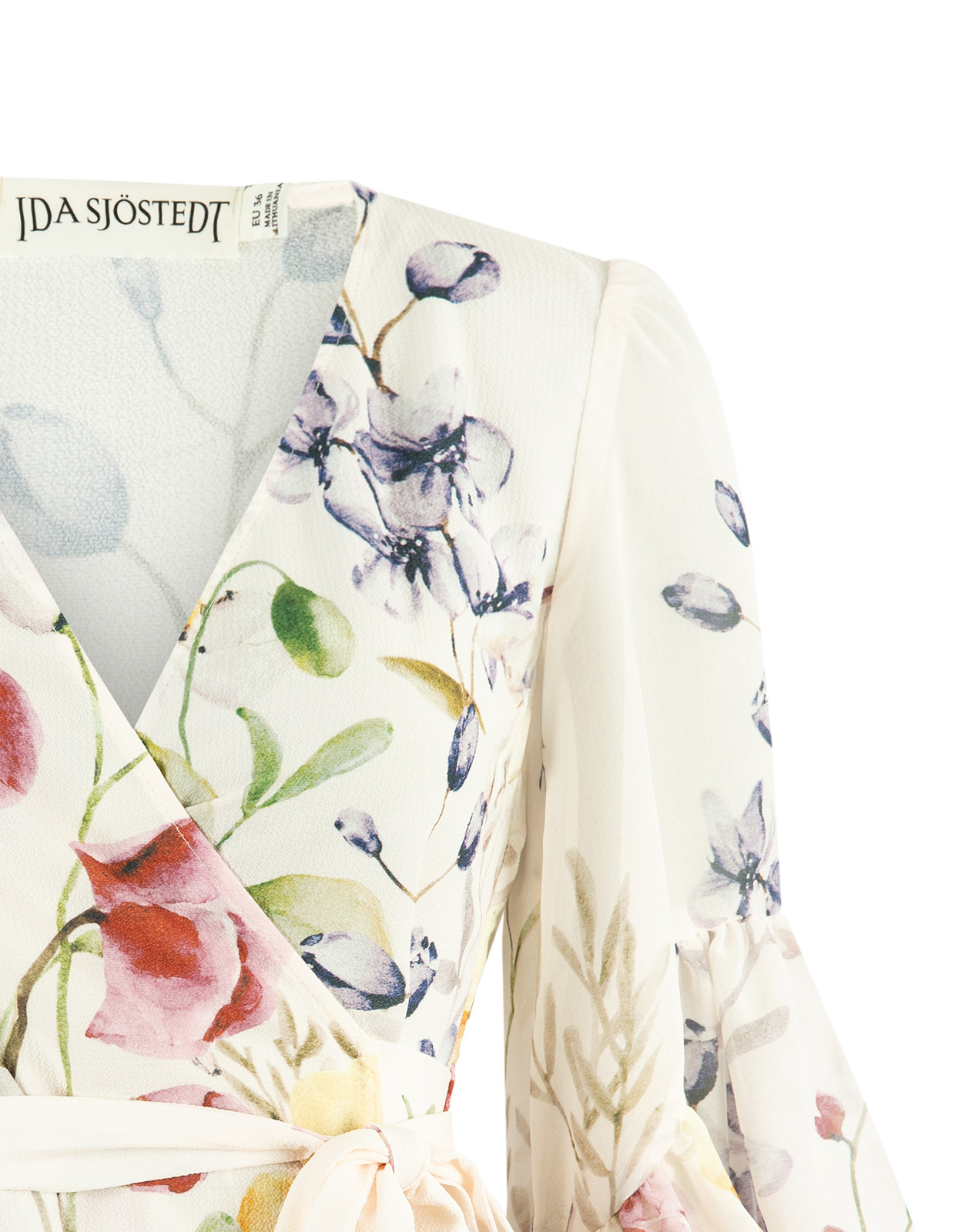 Hallie Blus Vit Blommig 38