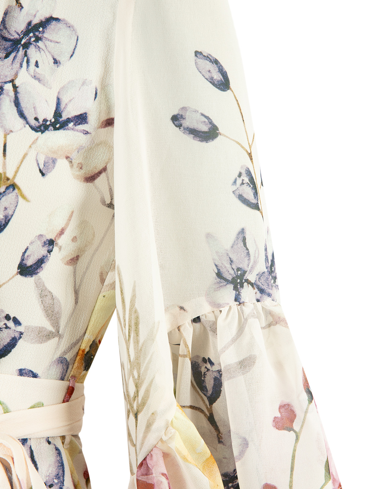 Hallie Blus Vit Blommig 38