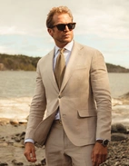 Fogerty Kavaj Linne Beige