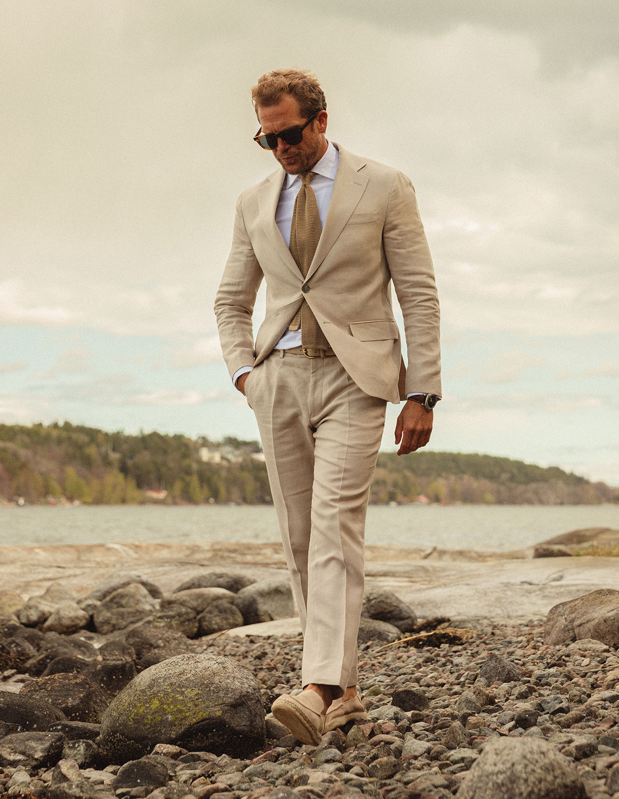Dandy Byxa Linne Beige
