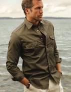 Westernskjorta Bomull Olivgrön