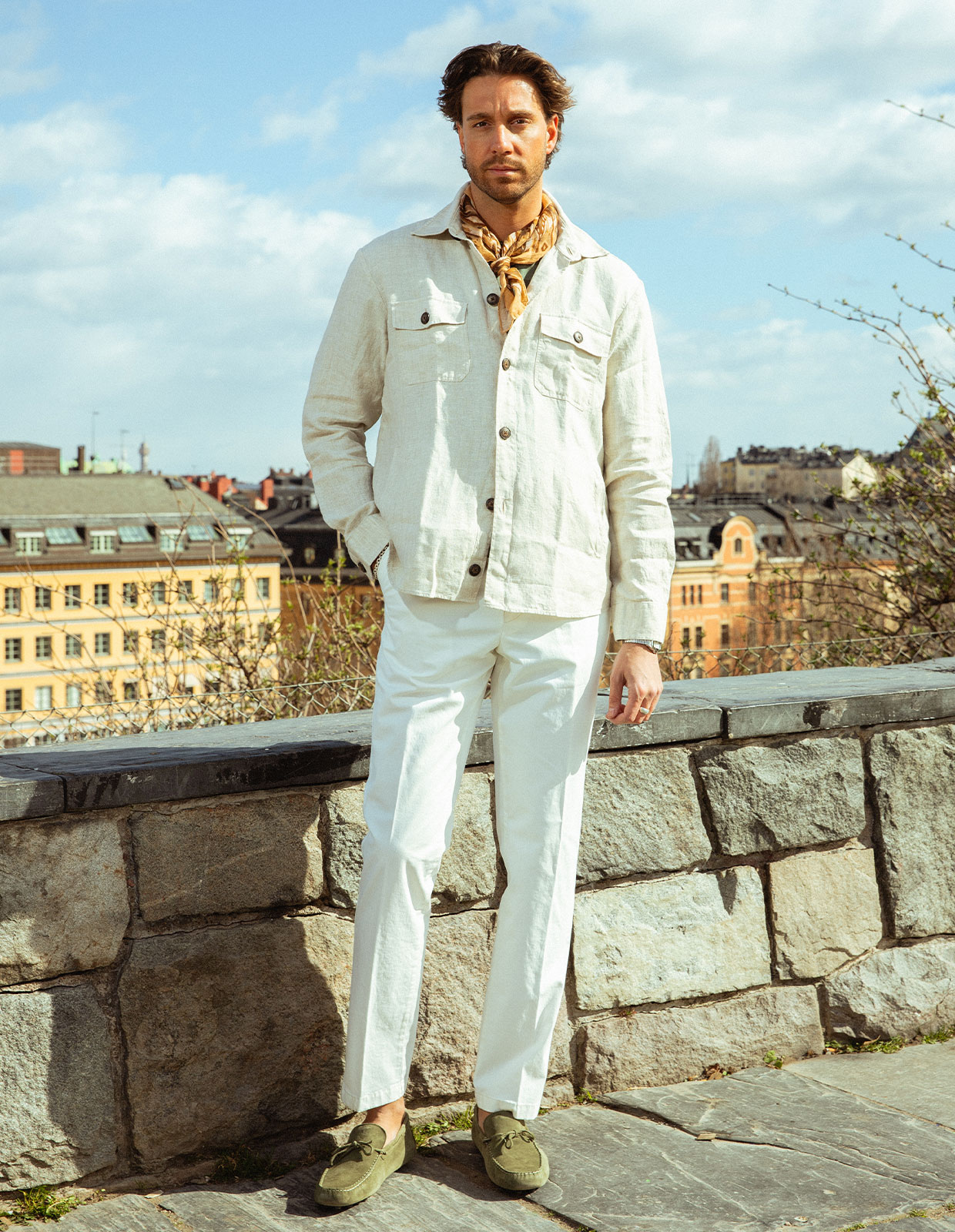 Firenze Overshirt Linne Beige