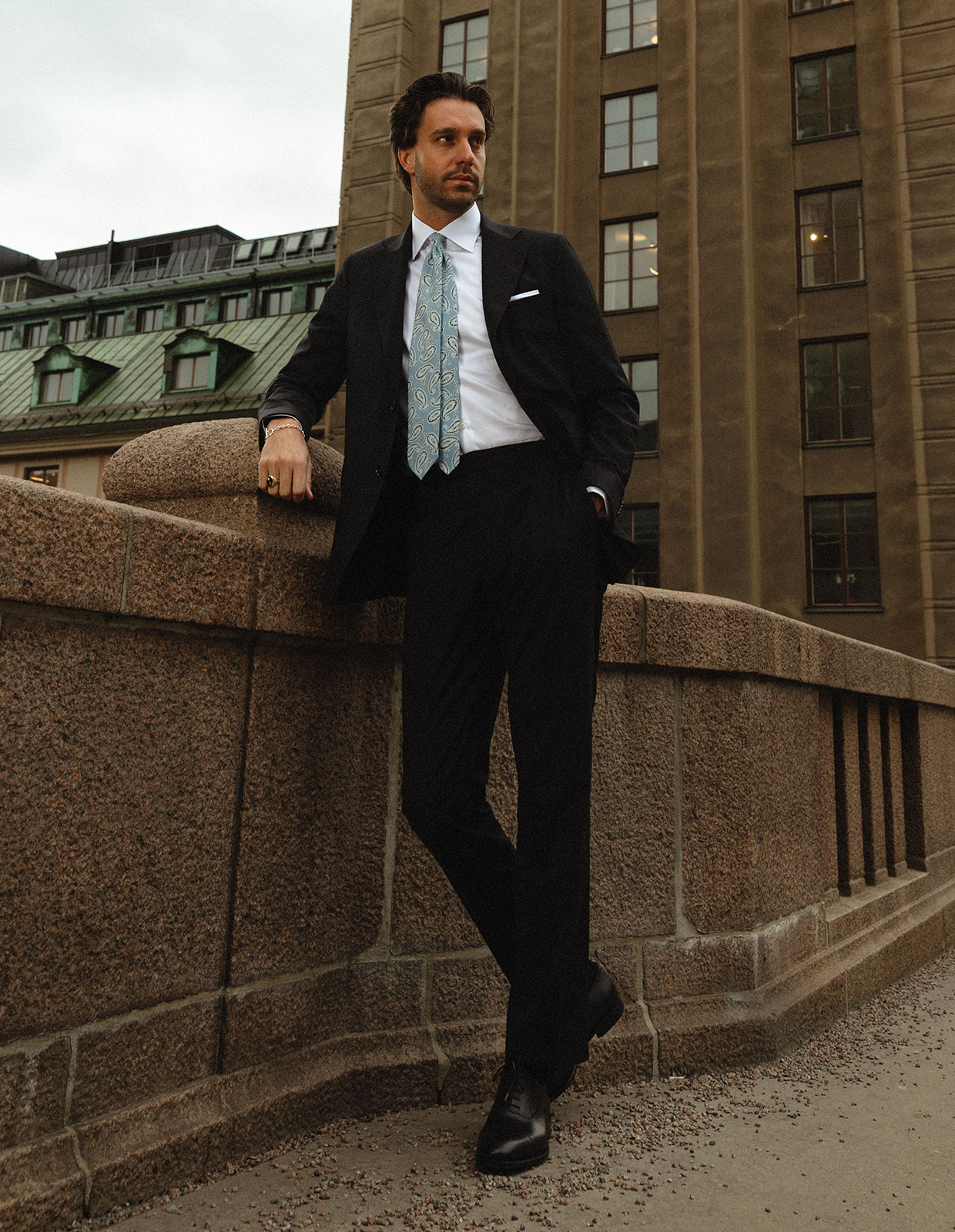 Dandy Kostymbyxa Straight Fit Svart 48