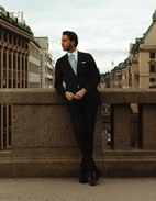 Dandy Kostymbyxa Straight Fit Svart 48