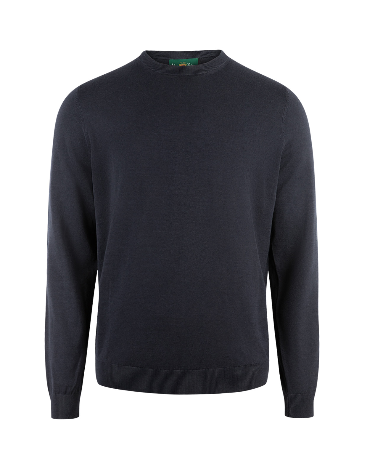 Oakford Tröja Rundhals Hight Twist Bomull Navy