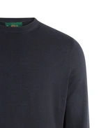 Oakford Tröja Rundhals Hight Twist Bomull Navy