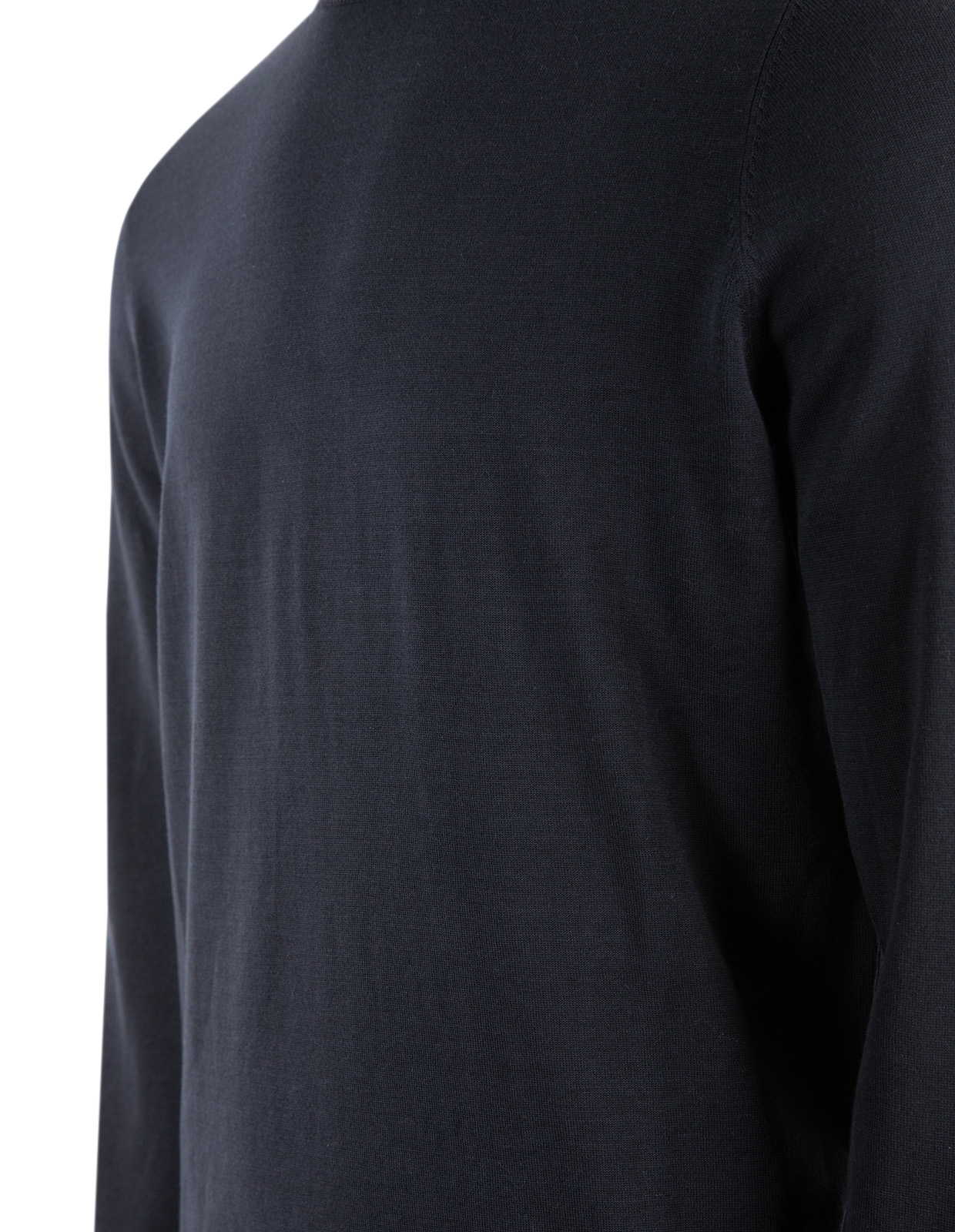 Oakford Tröja Rundhals Hight Twist Bomull Navy