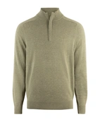 Rumford Zip-tröja Hight Twist Bomull Mossgrön