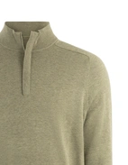 Rumford Zip-tröja Hight Twist Bomull Mossgrön