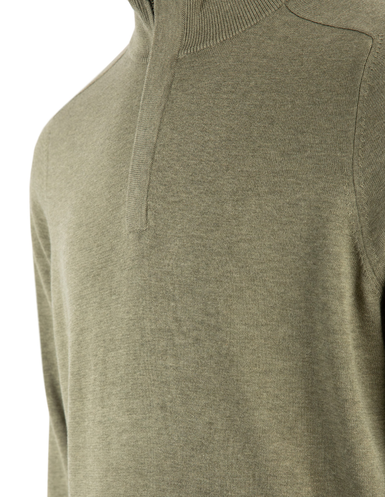 Rumford Zip-tröja Hight Twist Bomull Mossgrön