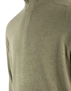 Rumford Zip-tröja Hight Twist Bomull Mossgrön