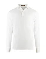 Långärmad Pikétröja Jersey Vit