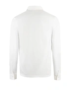 Långärmad Pikétröja Jersey Vit