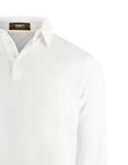 Långärmad Pikétröja Jersey Vit