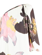 Off-Shoulder Klänning Vit Blommig M