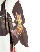 Off-Shoulder Klänning Vit Blommig M