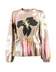 Raglan Top Beige Blommig